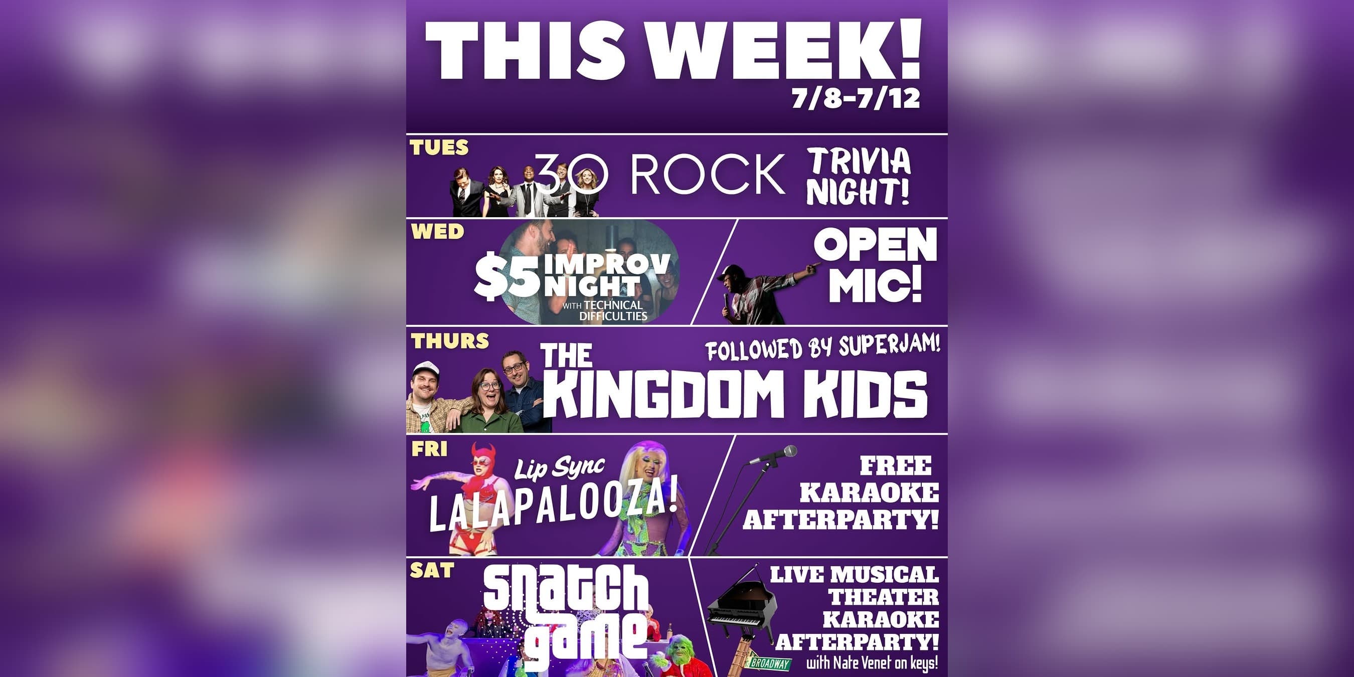 Live Musical Theater Karaoke Afterparty